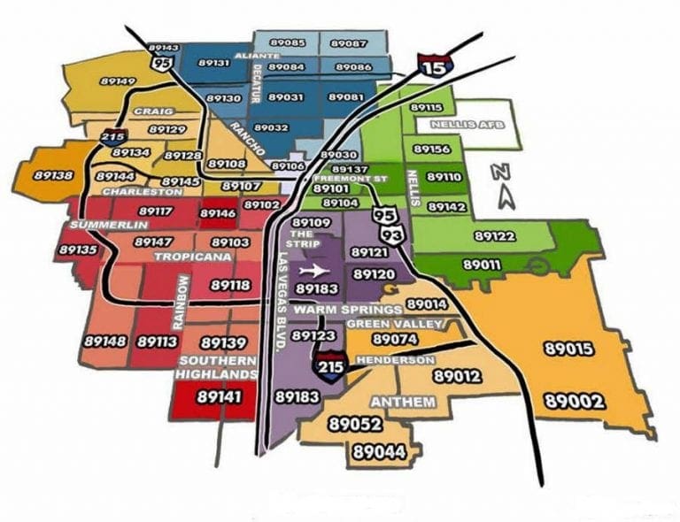 Zip Code Map Las Vegas 768x590 