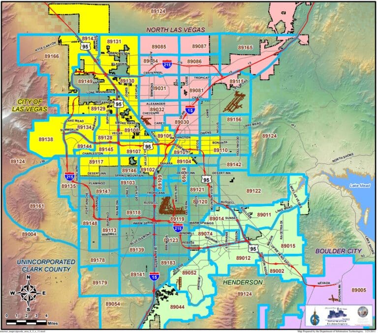 Zip Code Map Las Vegas / RE/MAX List For 1%