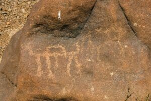 Ancient rock art in Nevada