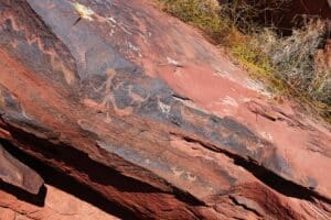 Nevada rock carvings by Native Americans